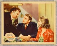 7r830 WEDDING NIGHT LC '35 Sig Ruman talks to Ralph Bellamy & Helen Vinson at table!