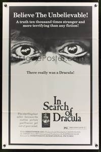 7s502 IN SEARCH OF DRACULA 1sh '75 cool vampire documentary, he really existed!