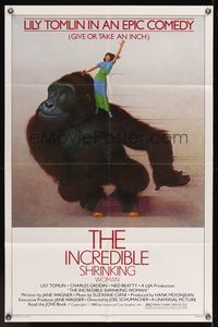 7s504 INCREDIBLE SHRINKING WOMAN style B 1sh '80 Joel Schumacher, Lily Tomlin, Charles Grodin