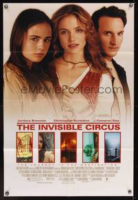 7s509 INVISIBLE CIRCUS DS 1sh '01 Cameron Diaz, Jordana Brewster, Christopher Eccleston!