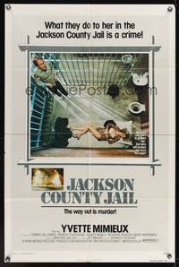 7s524 JACKSON COUNTY JAIL 1sh '76 what they did to Yvette Mimieux in jail is a crime!