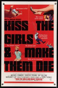 7s545 KISS THE GIRLS & MAKE THEM DIE 1sh '67 Henry Levin's Se tutte le donne del mondo!