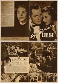 7t164 RAGE IN HEAVEN German program '50 Ingrid Bergman, Robert Montgomery, Sanders, different!