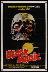 8b197 BLACK MAGIC  1sh '75 those who did not believe in the voodoo curse never lived to tell!