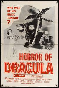 8b354 HORROR OF DRACULA military 1sh '58 Hammer vampires, monster & sexy girl art by Joseph Smith!