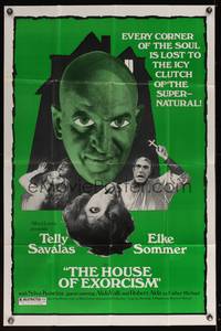 8b358 HOUSE OF EXORCISM 1sh '74 directed by Mario Bava, creepy Telly Savalas, Elke Sommer