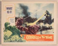 8b084 GODZILLA VS. THE THING LC #6 '64 c/u of him fighting the world's most terrifying monster!