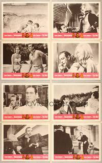 8b813 GOLDFINGER/DR. NO 8 black & white LCs '66 Connery as James Bond + Miss Honey & Miss Galore!