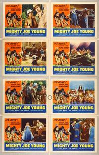 8b844 MIGHTY JOE YOUNG 8 LCs R53 first Ray Harryhausen, directed by Ernest B. Schoedsack!