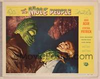 8b109 MOLE PEOPLE LC #5 '56 great close up of wacky monster choking guy in cave!