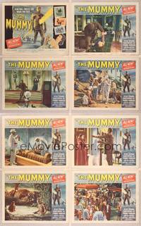 8b847 MUMMY 8 LCs '59 Terence Fisher Hammer horror, Christopher Lee as the monster!