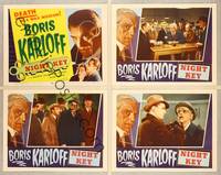 8b926 NIGHT KEY 4 LCs R54 spooky Boris Karloff, Death in a wax museum!