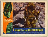 8b117 NIGHT OF THE BLOOD BEAST LC #3 '58 best c/u of the head hunting thing that roamed the land!