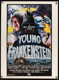 8c133 YOUNG FRANKENSTEIN style B 30x40 '74 Mel Brooks, art of Wilder, Peter Boyle & Marty Feldman!