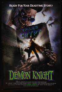 8c508 DEMON KNIGHT advance 1sh '95 Billy Zane, Tales from the Crypt, great image of Crypt-Keeper!