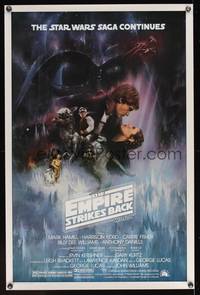 8c464a EMPIRE STRIKES BACK 1sh '80 Lucas, classic Gone with the Wind style art by Roger Kastel!