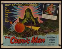 8c088 COSMIC MAN 1/2sh '59 artwork of soldiers & tanks attacking wacky creature from space!