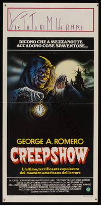 8c213 CREEPSHOW Italian locandina '83 Romero & King's tribute to E.C. Comics, best art by Casaro!