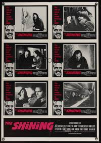 8d117 SHINING Aust LC poster '80 Stephen King & Stanley Kubrick horror, crazy Jack Nicholson!