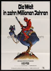 8d166 WIZARDS German '77 Ralph Bakshi directed animation, cool fantasy art by William Stout!