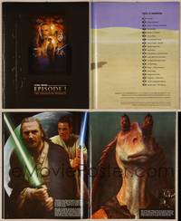 8d168 PHANTOM MENACE program book '99 George Lucas, Star Wars Episode I, great color images!