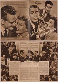 8g201 GUEST WIFE German program '45 Don Ameche asks Dick Foran if he can borrow Claudette Colbert!