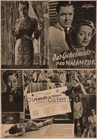 8g212 LETTER German program '49 many different images of Bette Davis & Herbert Marshall!