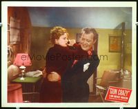 8j336 GUN CRAZY LC #4 '50 Joseph H. Lewis film noir classic, Peggy Cummins accosted!