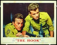 8j366 HOOK LC #2 '63 close up of Robert Walker stopping Kirk Douglas from killing prisoner!