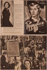 8k159 PYGMALION German program '49 different images of Leslie Howard & flower girl Wendy Hiller!