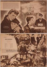 8k164 SEA WOLF German program '49 Edward G. Robinson, Ida Lupino, John Garfield, Jack London