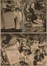 8k165 SEVEN SINNERS German program '49 different images of of Marlene Dietrich & John Wayne!