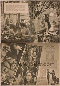 8k167 SON OF FURY German program '49 Tyrone Power w/beautiful Gene Tierney + Frances Farmer!