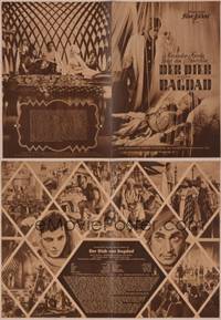 8k171 THIEF OF BAGDAD German program '49 Conrad Veidt, June Duprez, Rex Ingram, Sabu, different!