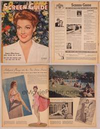 8k117 SCREEN GUIDE magazine May 1944, great smiling portrait of Ann Sherican by Jack Albin!