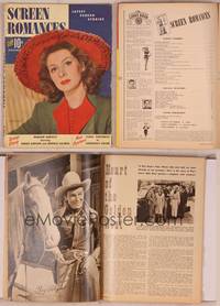 8k113 SCREEN ROMANCES magazine December 1942, close up of Greer Garson from Random Harvest!