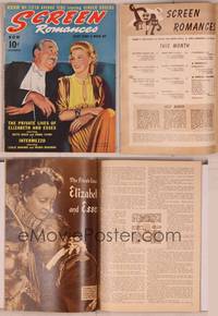 8k111 SCREEN ROMANCES magazine November 1939, Ginger Rogers & Walter Connolly in Fifth Avenue Girl