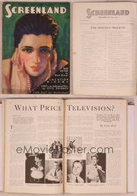 8k087 SCREENLAND magazine December 1930, artwork portrait of sad Kay Francis by Jay Weaver!