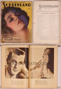 8k084 SCREENLAND magazine September 1930, the perfect screen face created by Rolf Armstrong!