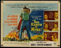 9a712 THIS EARTH IS MINE 1/2sh '59 Rock Hudson, Jean Simmons, Dorothy McGuire, Claude Rains!