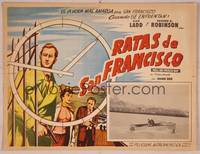 9f669 HELL ON FRISCO BAY Mexican LC R60s different art of Alan Ladd, Edward G. Robinson, Joanne Dru