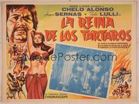 9f672 HUNS Mexican LC '62 Sergio Grieco's La Regina dei tartari, artwork of sexy Chelo Alonso!