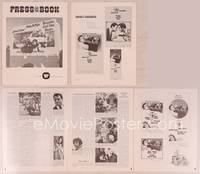 9f219 FREEBIE & THE BEAN pressbook '74 James Caan, Alan Arkin, wacky screwball cop artwork!