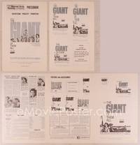 9f229 GIANT pressbook R70 James Dean, Elizabeth Taylor, Rock Hudson, directed by George Stevens!