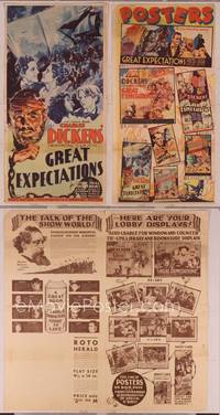 9f243 GREAT EXPECTATIONS pressbook '34 Charles Dickens, Henry Hull, Phillips Holmes, Jane Wyatt!