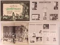 9f251 HAUNTED PALACE pressbook '63 Vincent Price, Lon Chaney, Edgar Allan Poe, cool horror art!