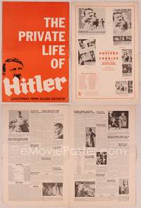 9f260 HITLER pressbook '62 Richard Basehart in title role, revealed for the first time!