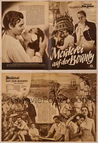 9s162 MUTINY ON THE BOUNTY German program R51 Clark Gable, Charles Laughton, Movita, different!