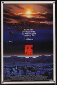 9v364 RED DAWN 1sh '84 Patrick Swayze, C. Thomas Howell, Charlie Sheen, Jennifer Grey, John Milius