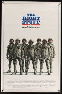 9v371 RIGHT STUFF advance 1sh '83 great line up of the first NASA astronauts all suited up!